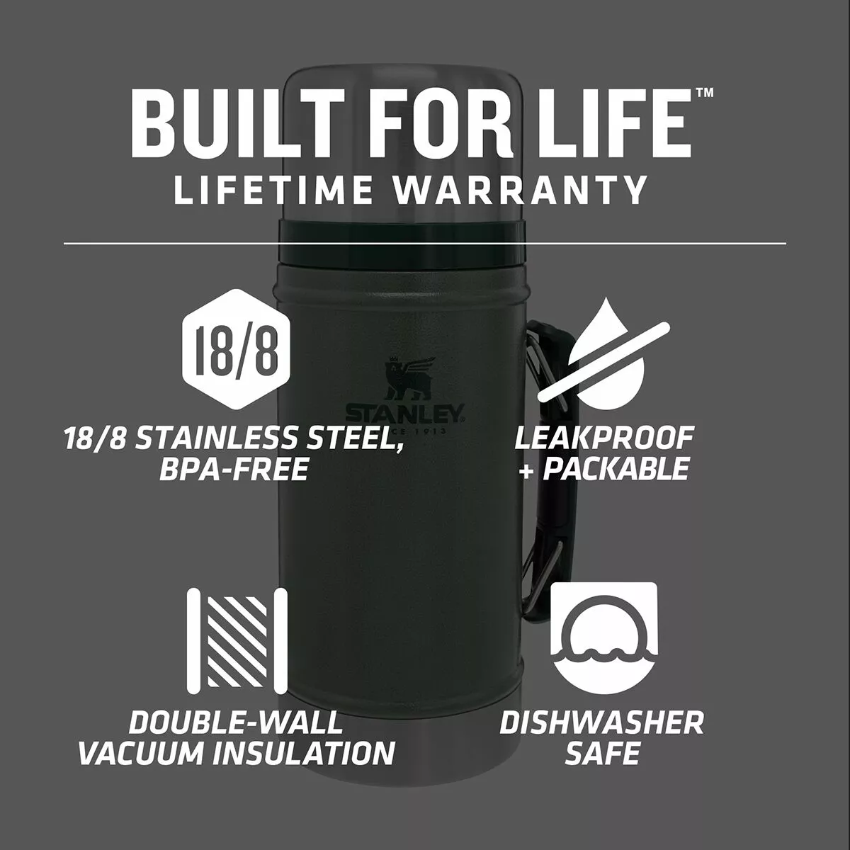 Stanley Classic Legendary Food Jar 1qt 7 Stanley Classic Legendary Food Jar 1qt - Image 5