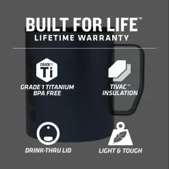 Stanley Stay Hot 12oz Titanium Camp Mug -WetflyAstralStanleyAire Elegant store NIG D8