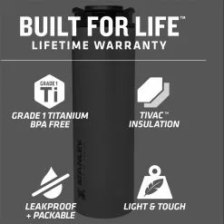 Stanley Stay Hot 14oz Titanium Travel Mug -WetflyAstralStanleyAire Elegant store SAN D5 1